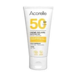 Acorelle Crème solaire bio visage SPF50 - 50 ml