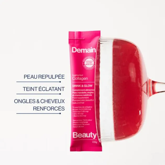 Demain Beauty Complément alimentaire collagène Drink & Glow