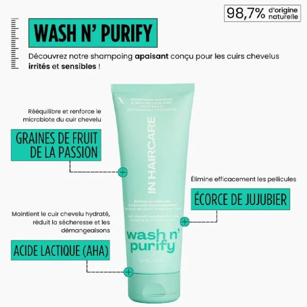 In Haircare Shampoing apaisant Wash n' Purify - 250 ml
