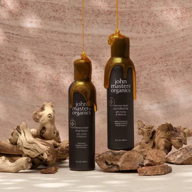 John Masters Organics Shampoing fortifiant Miel et Hibiscus