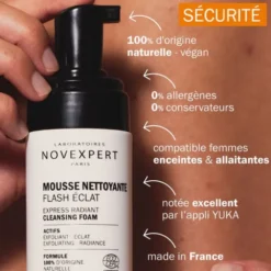 Novexpert Mousse nettoyante Flash Éclat - 150 ml