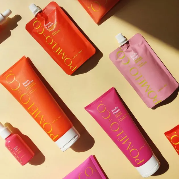 Pomélo+Co Masque cheveux nourrissant Peach Colada - 100 ml