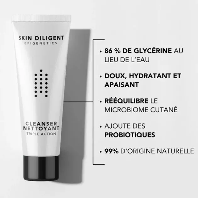 Skin Diligent Nettoyant triple action - 45 ml