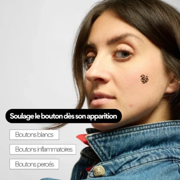 Skin & Out Patchs boutons léopard X15