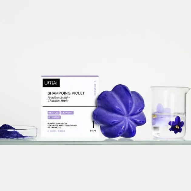 Umaï Shampoing violet solide - 80 g