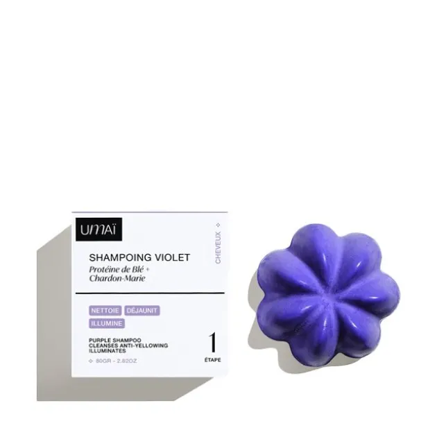 Umaï Shampoing violet solide - 80 g