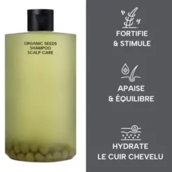 Whamisa Shampoing cuir chevelu aux petits pois bio fermentés - 490 ml