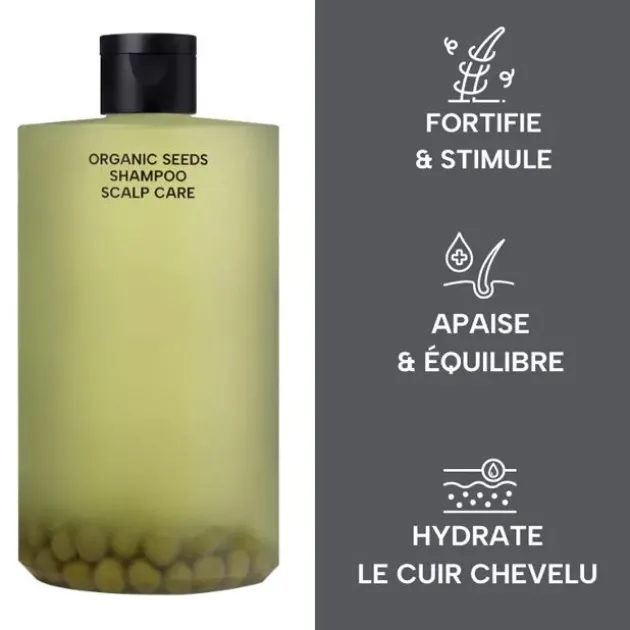 Whamisa Shampoing cuir chevelu aux petits pois bio fermentés - 490 ml